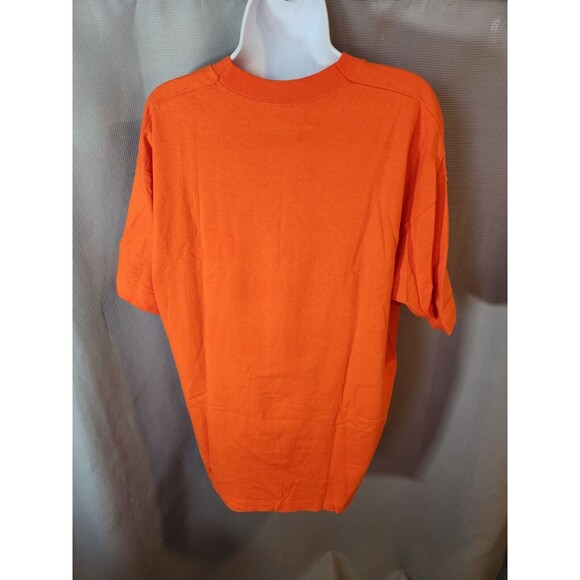 Halloween‎ T-Shirt Adult XL Orange Fruit Of The Loom Pumpkin Face Single Stitch - Picture 2 of 8
